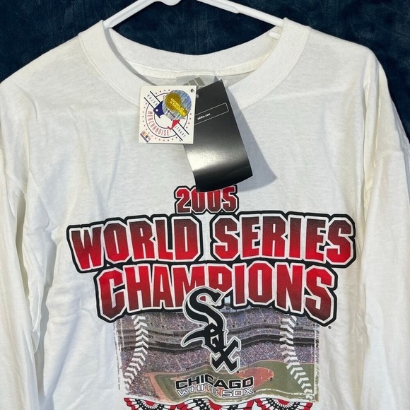 NWT Vintage Adidas 2005 Chicago White SOX World Series Champions Shirt Mens M - Picture 3 of 8